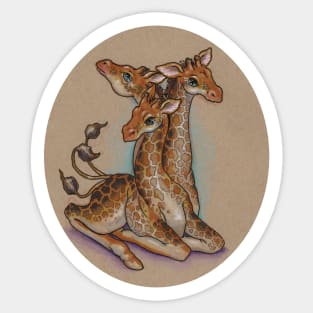 Giraffe Hydra - They mean You no Harm Sticker